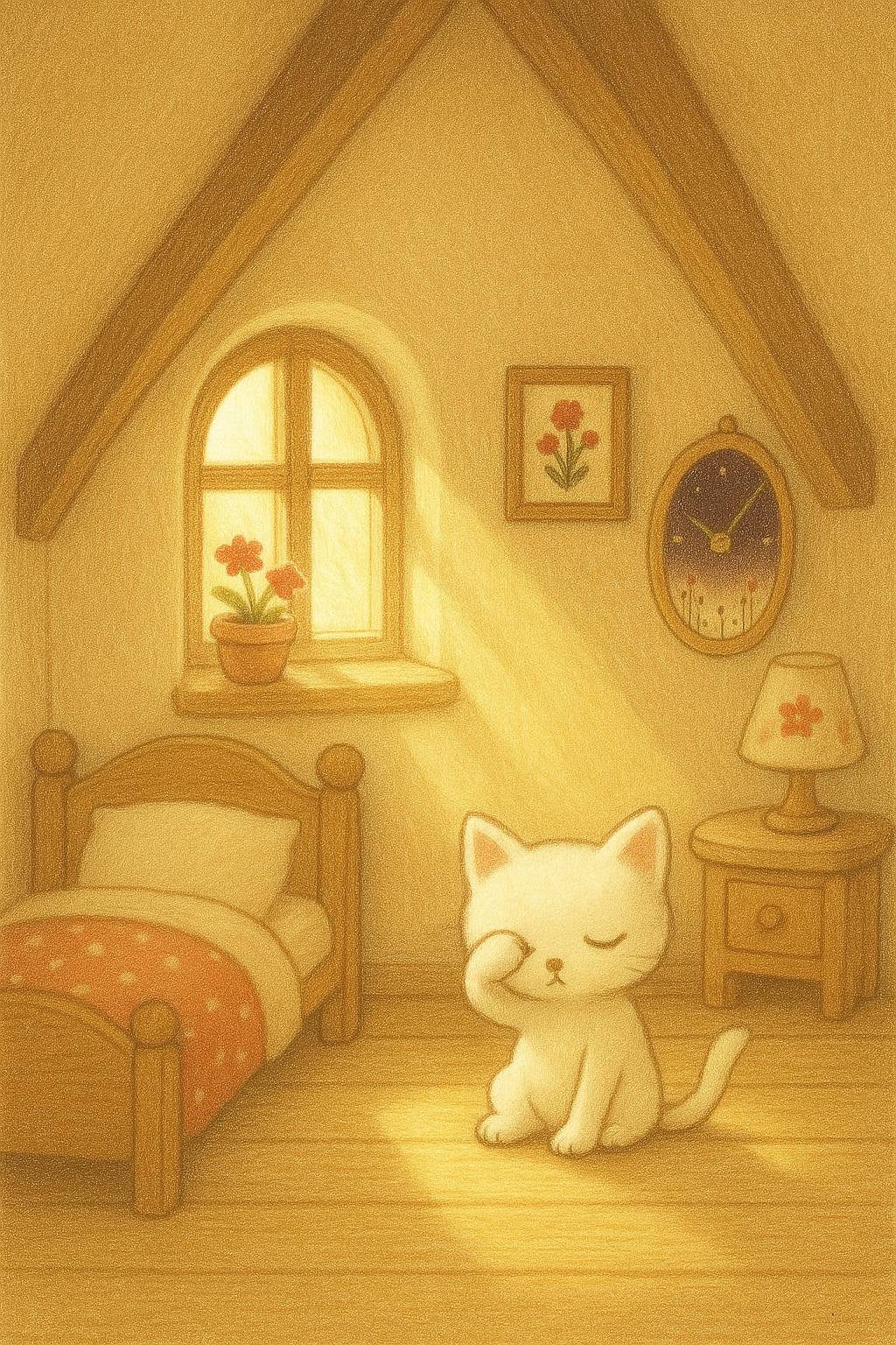 朝の光と窓辺