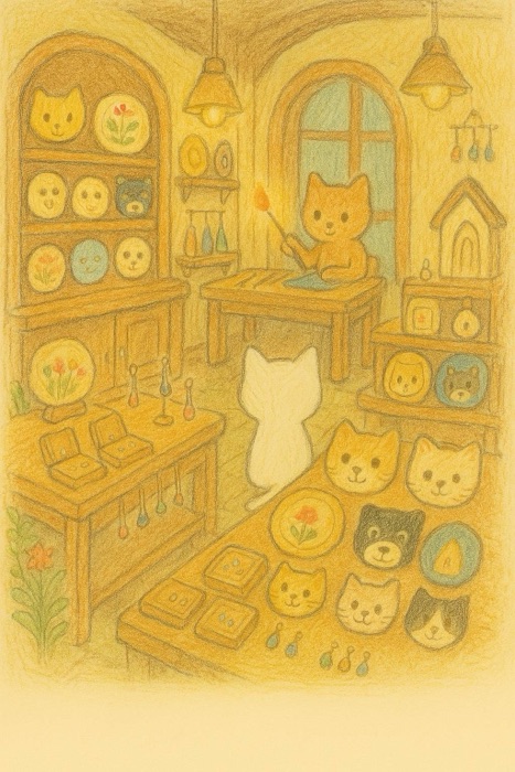 白猫オッドアイの微笑み