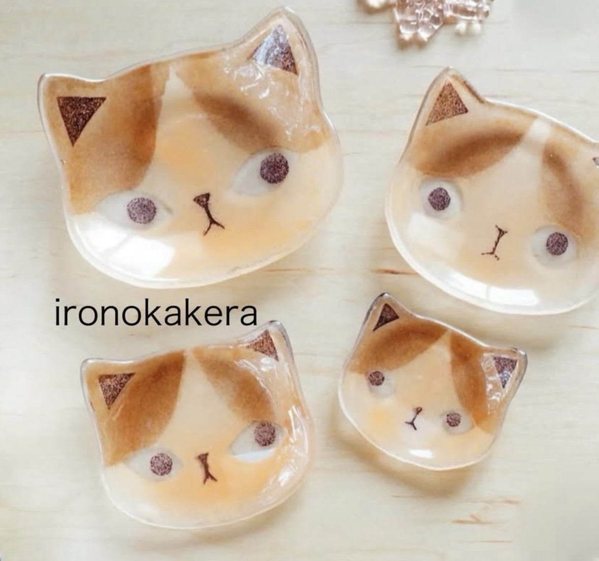 飾れるお皿（猫）1
